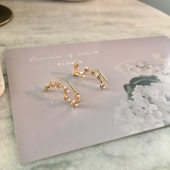 Big Dipper Constellation Star Climber Earrings - Picture 5 of 8